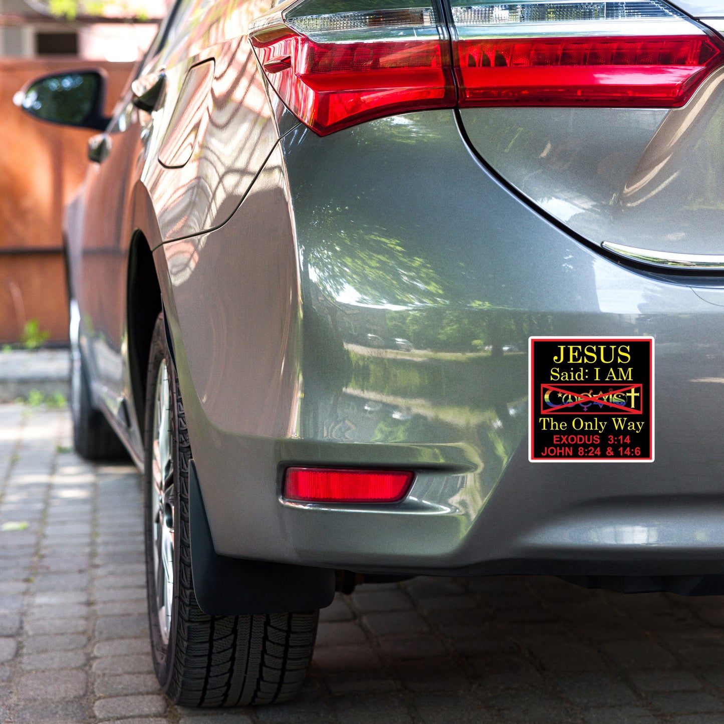 JESUS SAID I'AM THE ONLY WAY | Bubble-free stickers
