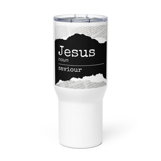 Jesus Noun Saviour | Travel mug with a handle