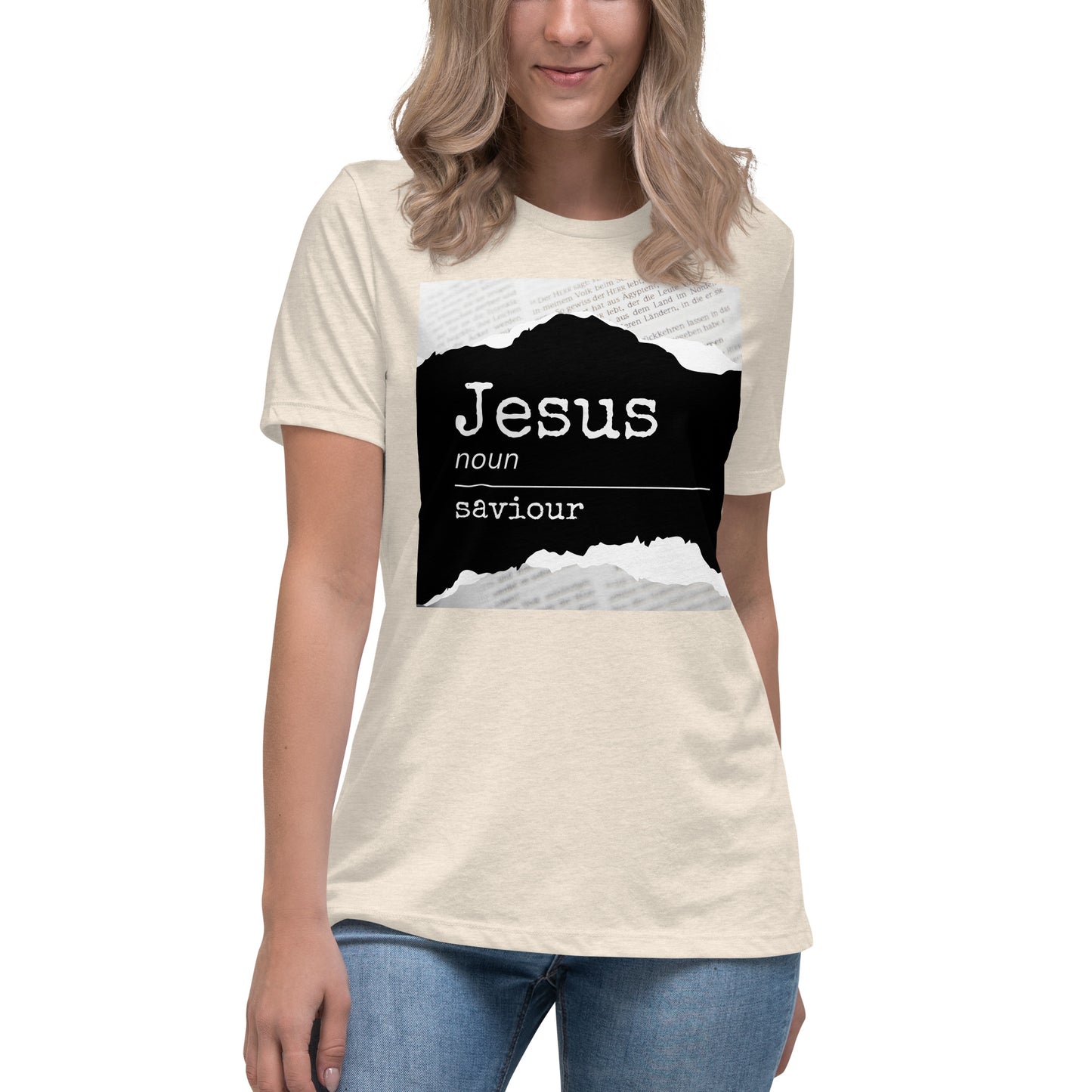 Jesus Noun Saviour | Women's Relaxed T-Shirt