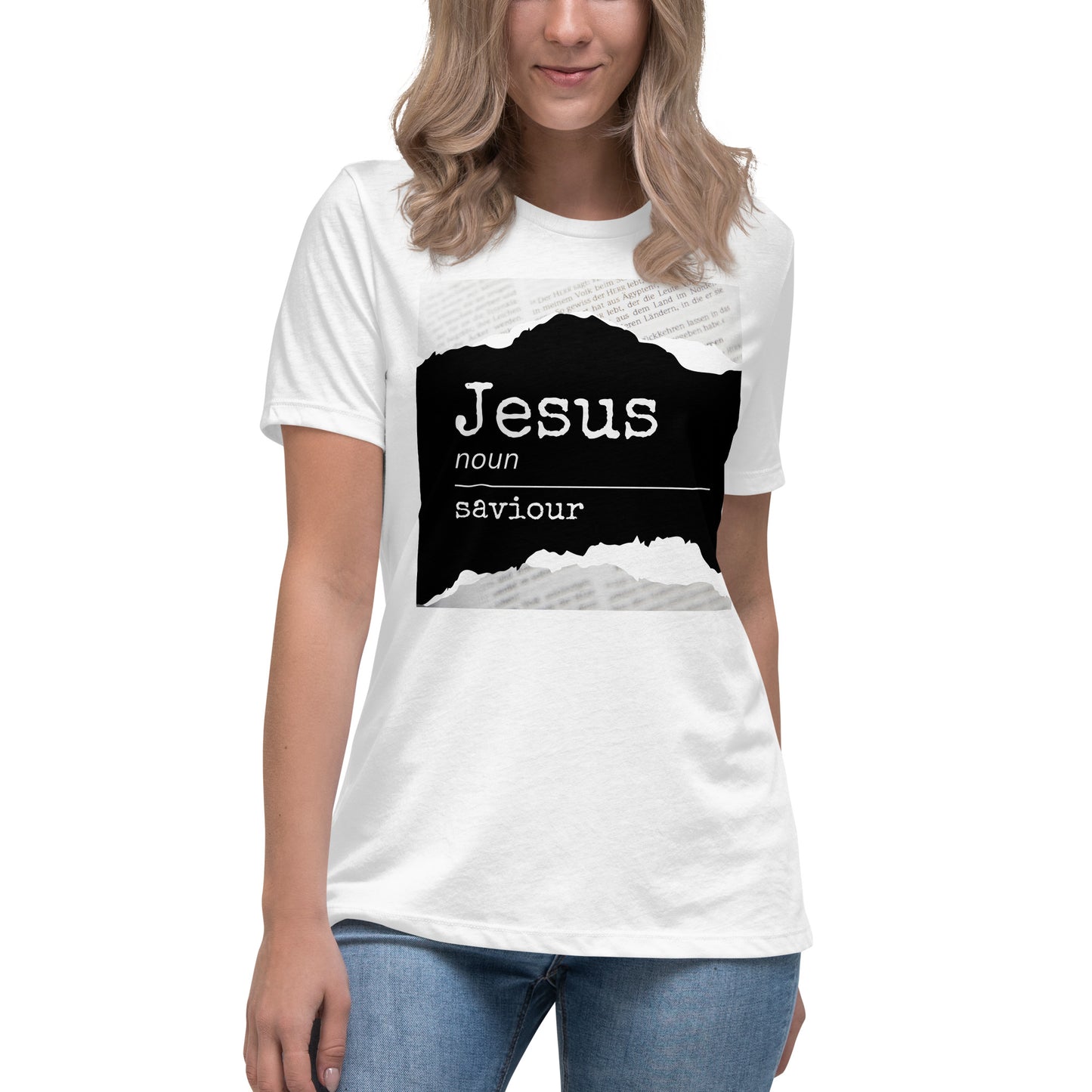 Jesus Noun Saviour | Women's Relaxed T-Shirt