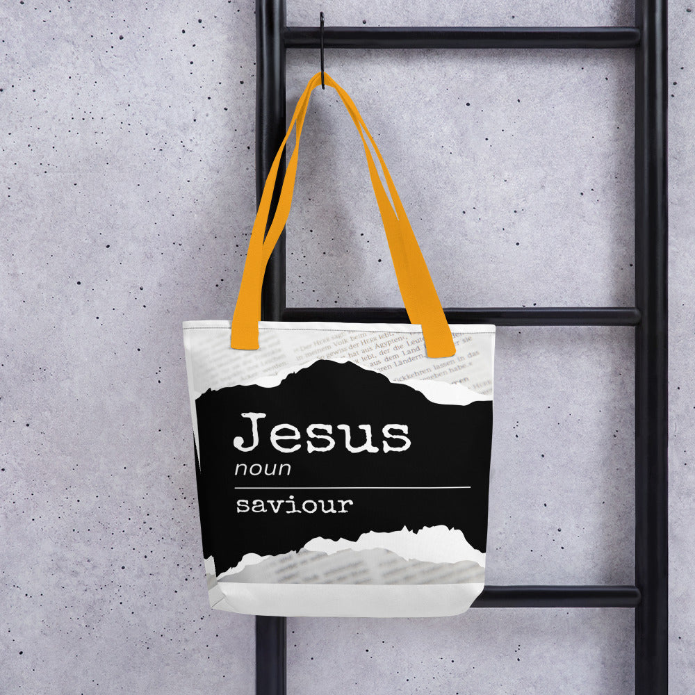 Jesus Noun Saviour | Tote bag