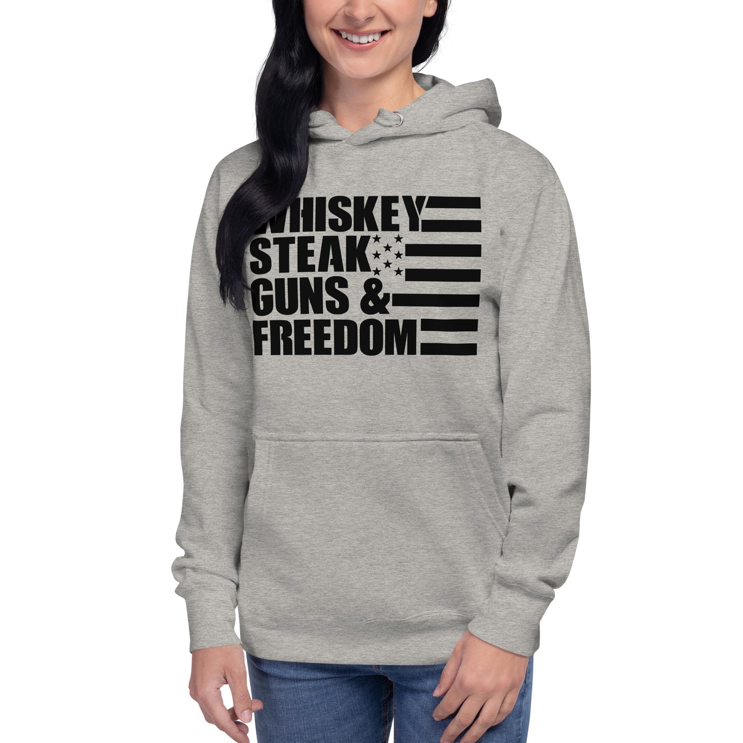 Whiskey Steak Guns & Freedom | Women  Hoodie